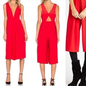 BCBG RED JUMPSUIT SIZE 4